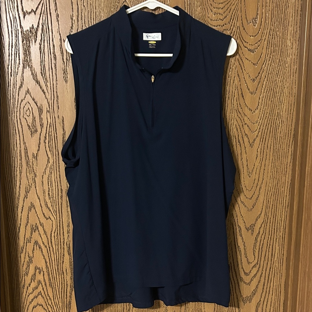 Greg Norman Navy Sleeveless Women's Golf Top